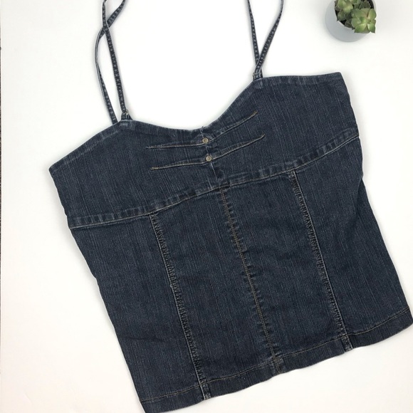 plus size denim crop top